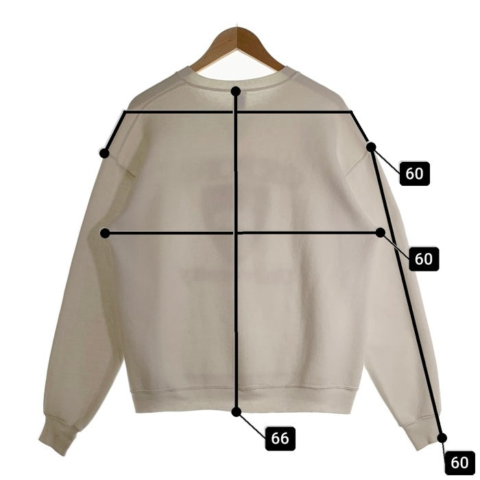 90's RUSSELL ATHLETIC ラッセル アスレチックス OXFORD University オックスフォード ユニバーシティー クルーネック スウェット ホワイト USA製 Size XL 福生店