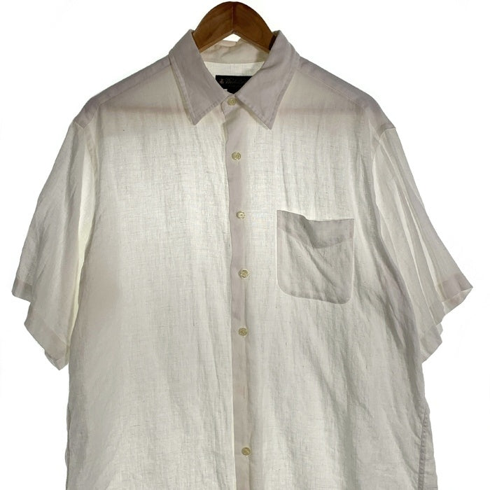 Brooks Brothers ブルックスブラザーズ リネン 半袖シャツ プレーン ホワイト Size L 福生店