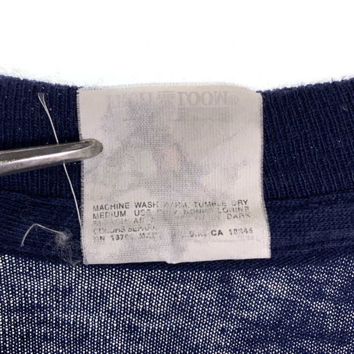 80's FRUIT OF THE LOOM フルーツオブザルーム 半袖 ポケット Tシャツ ネイビー USA製 Size XL (46-48) 福生店