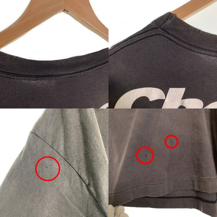 SAINT Mxxxxxxセントマイケル 24AW SS TEE CHOSEN ヴィンテージ加工 プリントTシャツ フェードブラック SM-YS1-0000-004 Size XL 福生店