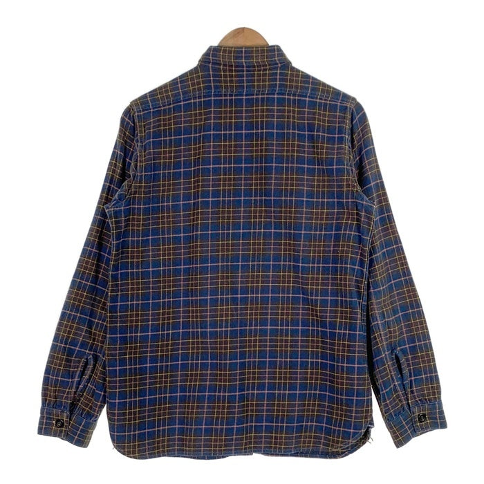 WAREHOUSE ウエアハウス チェック フランネルシャツ ネイビー Size M 福生店