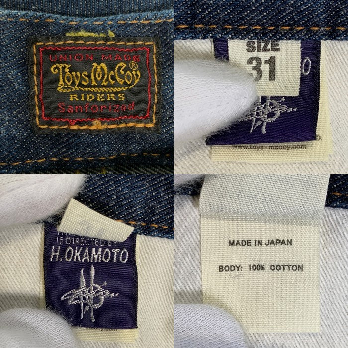 TOY'S McCOY トイズマッコイ Lot 001 RIDERS テーパードデニムパンツ インディゴ Leeタイプ タクシードライバー Size 31 福生店