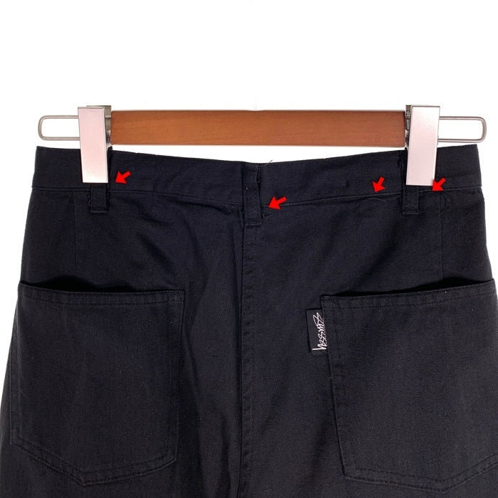 80's STUSSY ステューシー 1タック コットン テーパードパンツ ブラック 黒タグ TALON42 Size 29 福生店