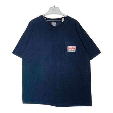 Marlboro マルボロ 90's Hanesボディ シングルステッチ Coyote Bluff ポケット付きTシャツ ブラック sizeXL 瑞穂店