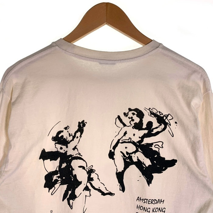 STUSSY ステューシー Angel Pigment Dyed L/S Tee エンジェル ピグメント ダイ 長袖 Tシャツ ロンT オフホワイト Size M 福生店