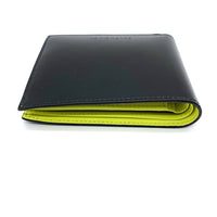 BALENCIAGA バレンシアガ レザーウォレット 二つ折り財布 ブラック イエロー 664038 福生店