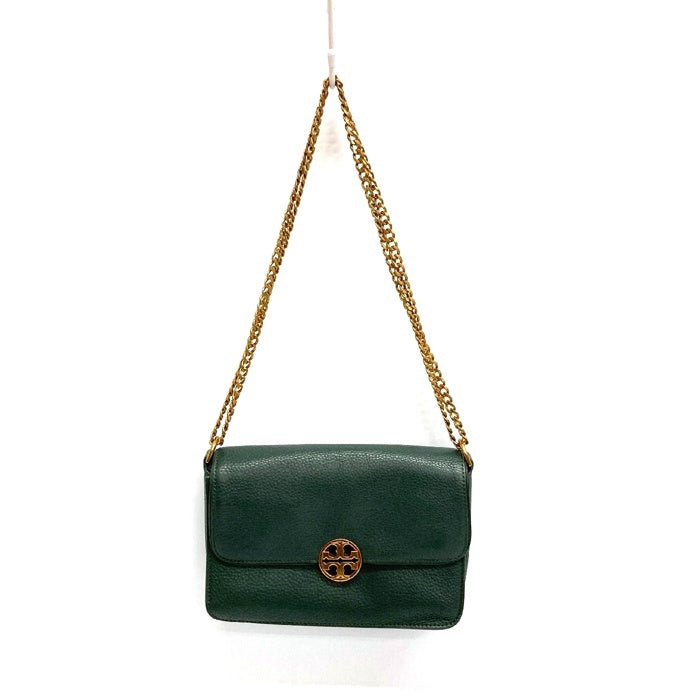 TORY BURCH トリーバーチ チェーンショルダー レザーバッグ グリーン 瑞穂店
