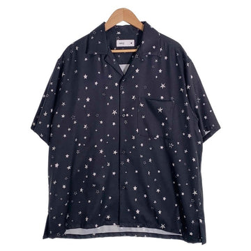 CONVERSE TOKYO コンバーストウキョウ STAR ALLOVER PRINT SHIRT スターオールオーバープリント 半袖シャツ ブラック Size - 福生店