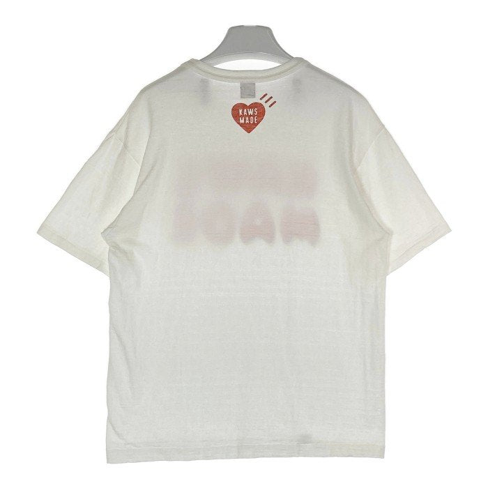 HUMAN MADE×KAWS ヒューマンメイド×カウズ プリントTシャツ ホワイト sizeL 瑞穂店