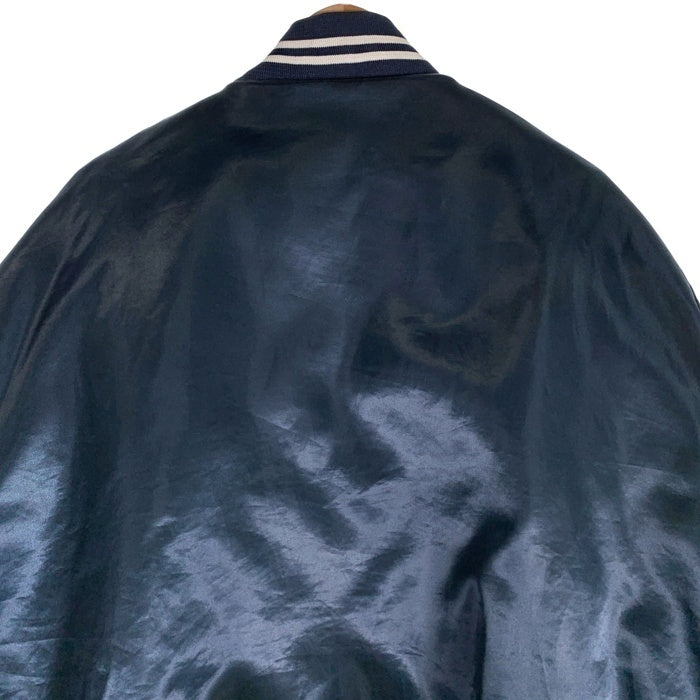 90's U.S.NAVY 米海軍 ナイロン スタジアムジャケット スタジャン ネイビー USA製 SOFFE JACKET Size L (42-44） 福生店