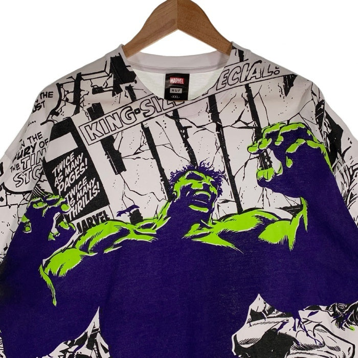 HUF ハフ MARVEL HULK Gamma S/S Tee マーベル ハルク プリントTシャツ ホワイト TS01973 Size XXL 福生店