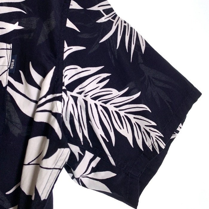 RATS ラッツ 25SS ALOHA S/S SHIRT アロハシャツ 半袖 ネイビー コットン レーヨン 25’RS-0507 Size M 福生店