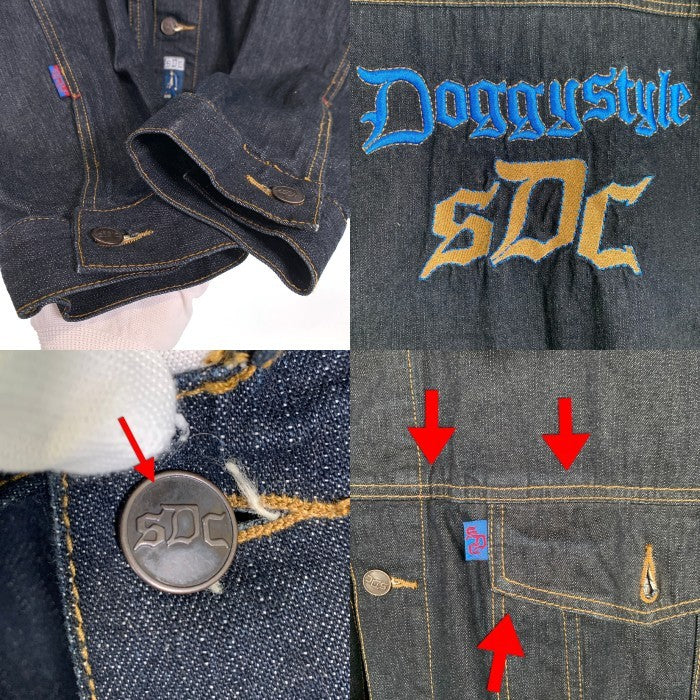 90-00's Snoop Dogg Clothing Company スヌープドッグ バック刺繡 デニムジャケット インディゴ Size XL 福生店