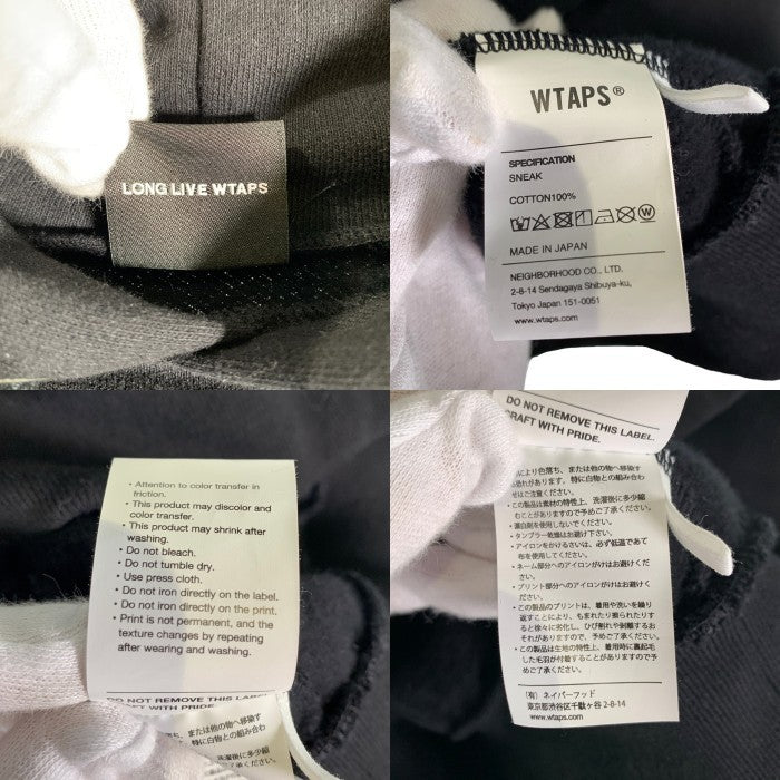 WTAPS ダブルタップス AW TEARY HOODY COTTON プルオーバー フーディー パーカー ブラック Size 04 福生店