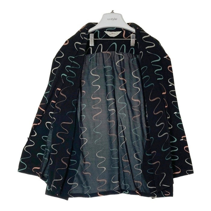 STAR OF HOLLYWOOD スターオブハリウッド SH28123 WAVY STRIPE オープンカラーシャツ ブラック sizeM 瑞穂店