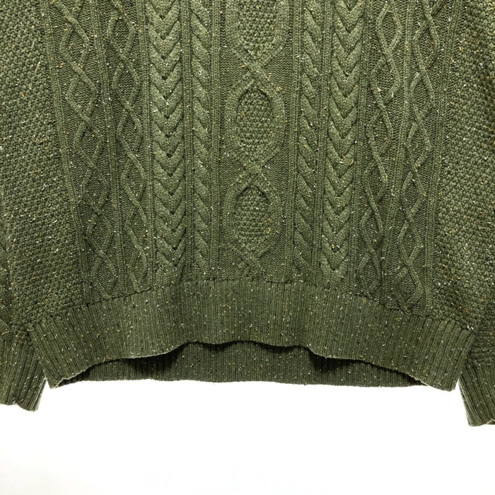 L.L.Bean エルエルビーン オーガニックコットン ケーブルニットセーター グリーン Size XXL-R 瑞穂店