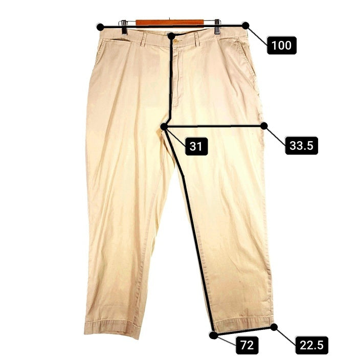 Polo by Ralph Lauren ポロラルフローレン PROSPECT PANT コットントラウザーパンツ ノータック アイボリー Size 40×30 福生店