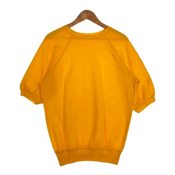 60's ラグランスリーブ ショートスリーブスウェットトレーナー イエロー 無地 半袖 Size L 相当 福生店