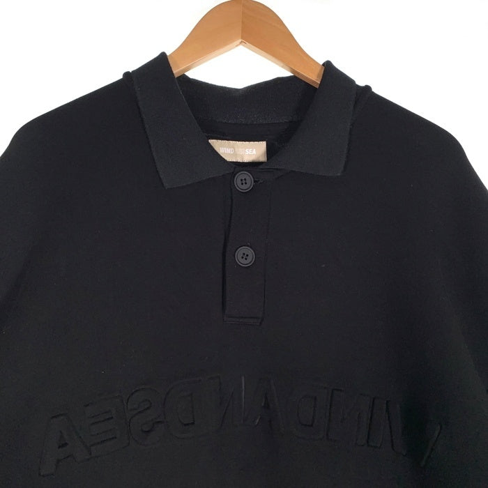 WIND AND SEA ウィンダンシー WDS CBK-JERSEY H/S POLO ジャージーポロシャツ 半袖 ブラック Size L 福生店