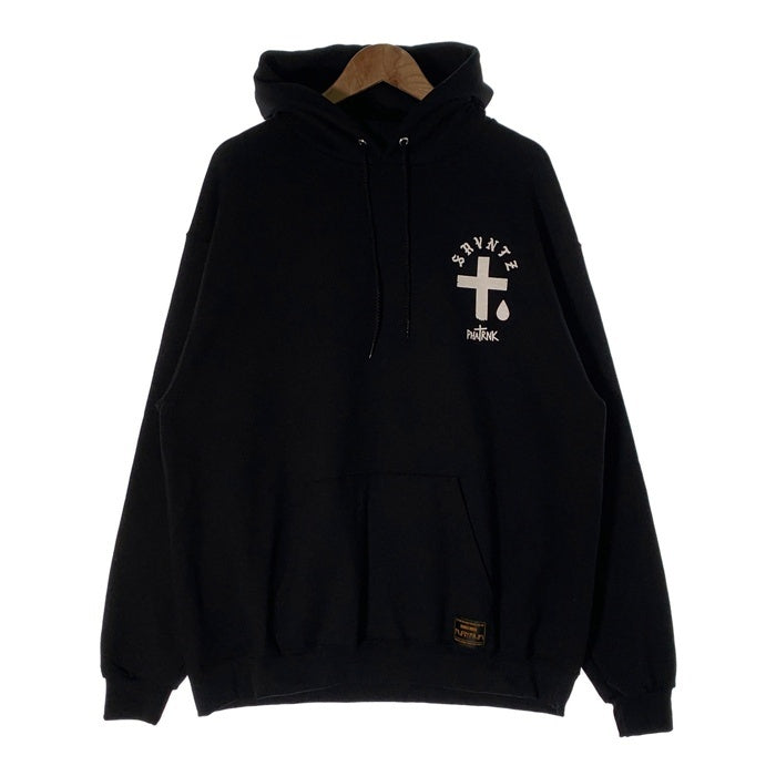 PHATRNK ファットランク SRVNTZ プリント プルオーバー スウェットパーカー ブラック Size JPN 3XL 福生店