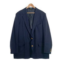 American Trend アメリカントレンド 2B テーラードジャケット 紺ブレ ネイビー 金ボタン USA製 Size XL 相当 福生店