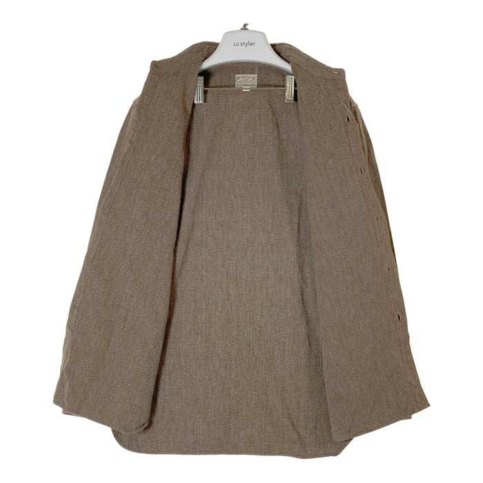 BUZZ RICKSON'S バズリクソンズ COTTON COVERT WORK SHIRT ブラウン size15-15 1/2 瑞穂店