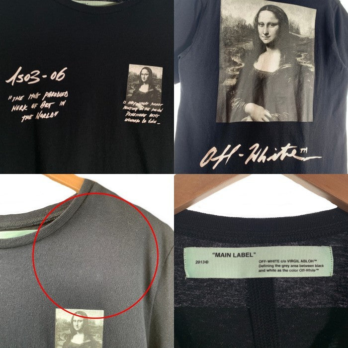 OFF-WHITE オフホワイト 19SS モナリザ 半袖 Tシャツ ブラック OMAA027S19185005 Size M 福生店