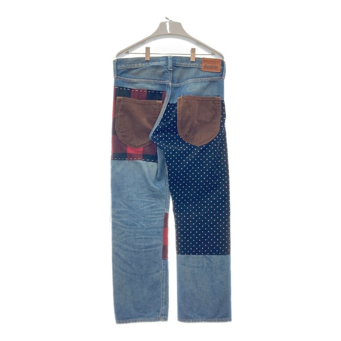 JUNYA WATANABE COMME des GARCONS ジュンヤワタナベ コムデギャルソン JL-P203 AD2013 異素材パッチワーク デニムパンツ ジーンズ インディゴ SizeS 瑞穂店