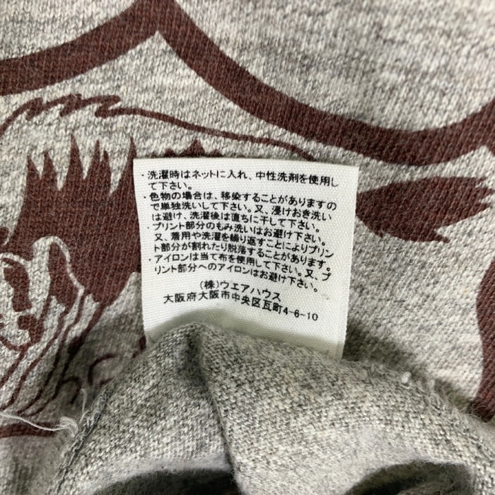 WAREHOUSE ウエアハウス 4601 CLIFTON プリントTシャツ 杢グレー Size M 福生店