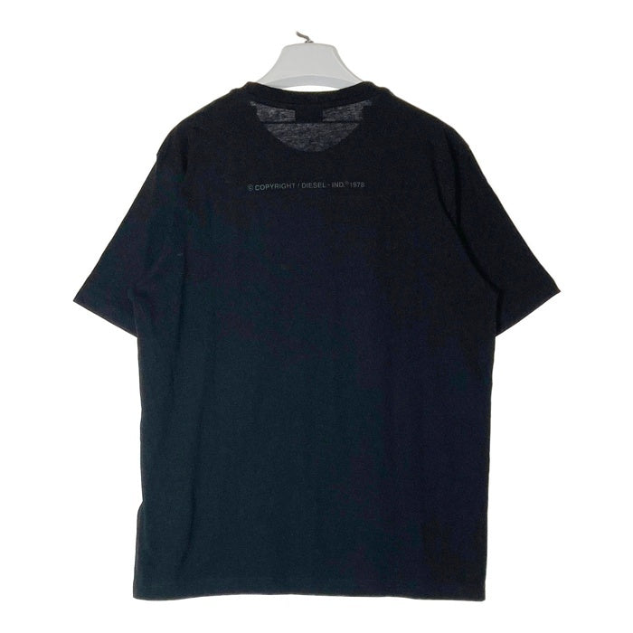 DIESEL ディーゼル A01977 S-ATW00D-GLOVY Ｔシャツ ブラック sizeL 瑞穂店