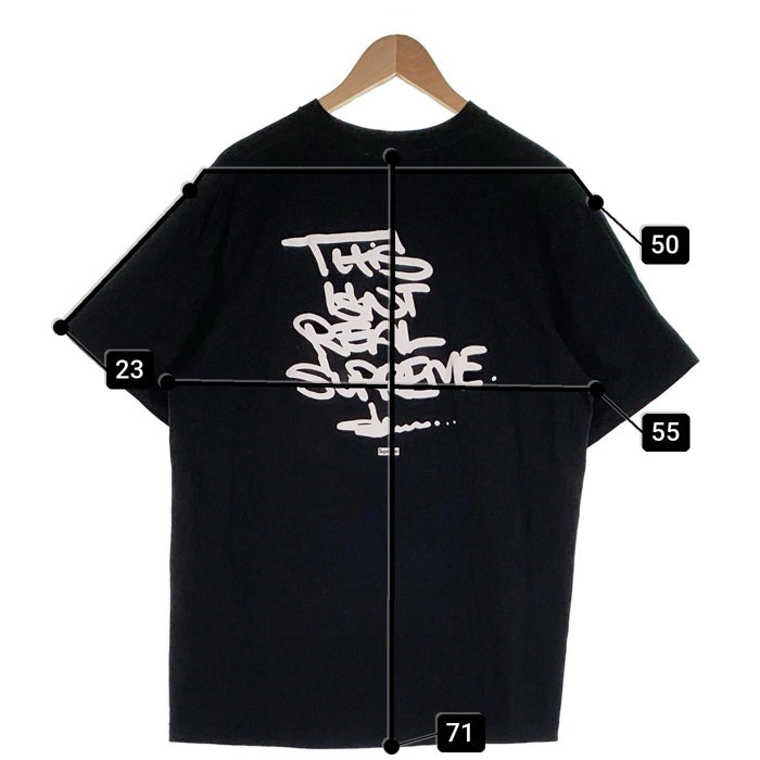 Olaolu Slawn オラオル・スローン Box Logo Tee THIS IS NOT SUPREME ボックスロゴプリントTシャツ ブラック Size XL 福生店