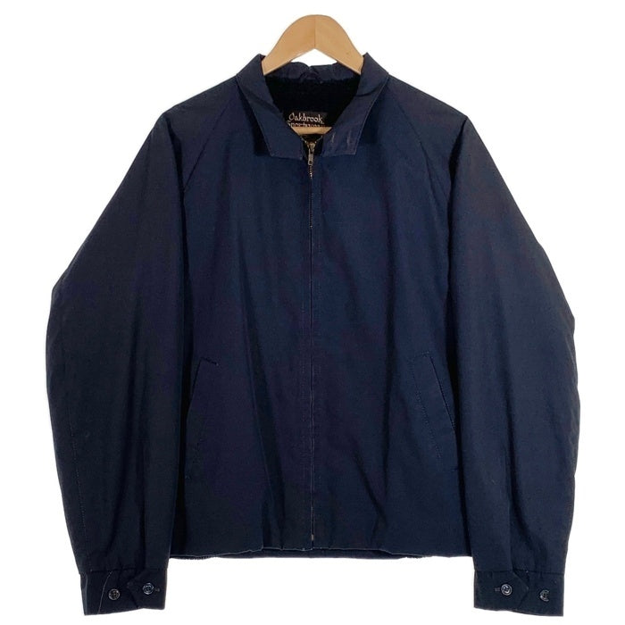 60's 70's Sears シアーズ Oakbrook Sportswear オークブルック スポーツウェアー Perma-Prest パーマプレスト 裏ボア TALON ジップ スイングトップ ネイビー USA製 Size 42 福生店