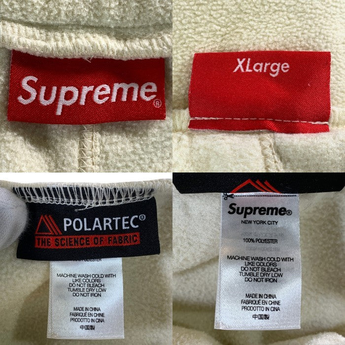 SUPREME シュプリーム 21AW Polartec Pants ポーラテックパンツ フリース ホワイト Size XL 福生店