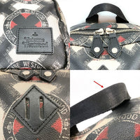 Vivienne Westwood ヴィヴィアンウエストウッド  総柄ロゴ バックパック リュック グレー 瑞穂店
