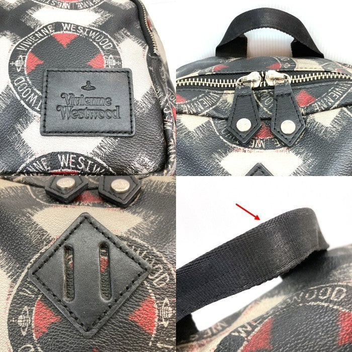 Vivienne Westwood ヴィヴィアンウエストウッド  総柄ロゴ バックパック リュック グレー 瑞穂店