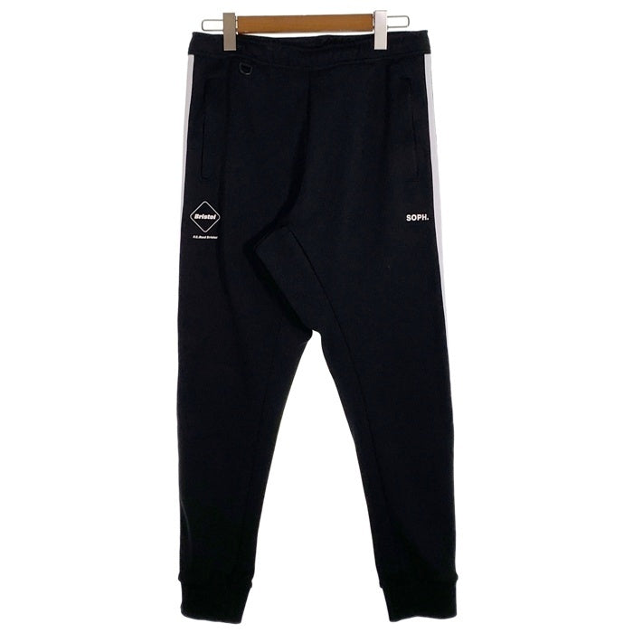 F.C.Real Bristol エフシー レアル ブリストル SOPH. ソフ  23AW TRAINING TRACK RIBBED PANTS トレーニング トラック リベット パンツ ブラック FCRB-232071 Size L 福生店