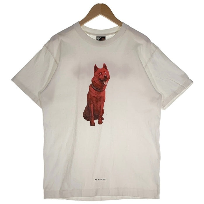 00's A BATHING APE ア ベイシング エイプ N.E.R.D ナード 半袖 Tシャツ ホワイト Size L 福生店