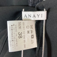 ANAYI アナイ ダブルクロス 袖レース ブラウス ブラック size38 瑞穂店