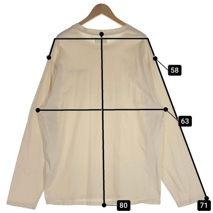 FOG ESSENTIALS エッセンシャルズ ロゴプリント 長袖 Tシャツ ロンT ホワイト Size L 福生店