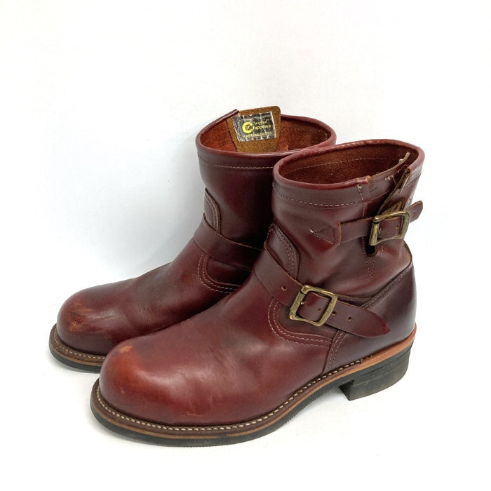 Chippewa チペワ 91067 ショートエンジニアブーツ ブラウン size81/2E 瑞穂店