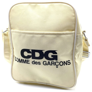 CDG シーディージー コムデギャルソン ロゴプリント ナイロンショルダーバッグ アイボリー SZ-K207 福生店