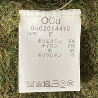 O0u オー・ゼロ・ユー Ou020144YG モヘア カーディガン カーキ sizeF 瑞穂店