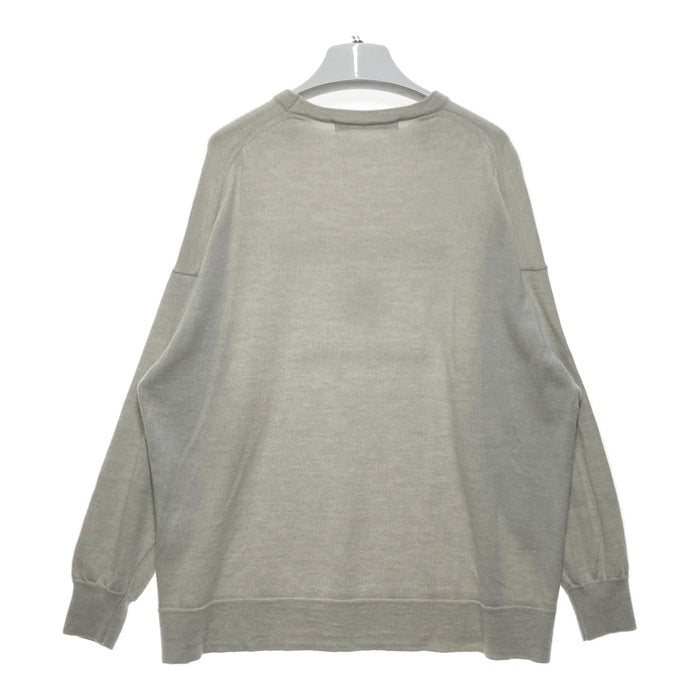 framework フレームワーク ロゴニット ライトグレー 瑞穂店