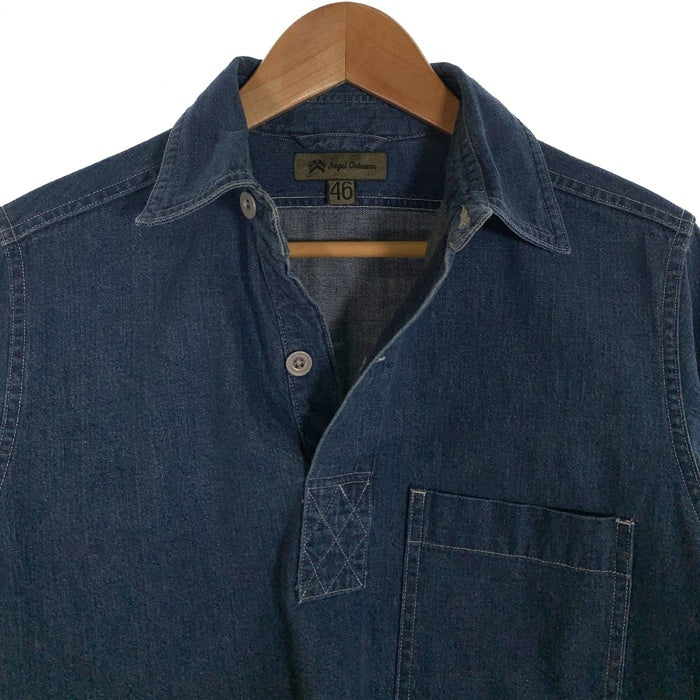 Nigel Cabourn ナイジェルケーボン プルオーバー デニムシャツ インディゴ 8020010006 Size 46 福生店