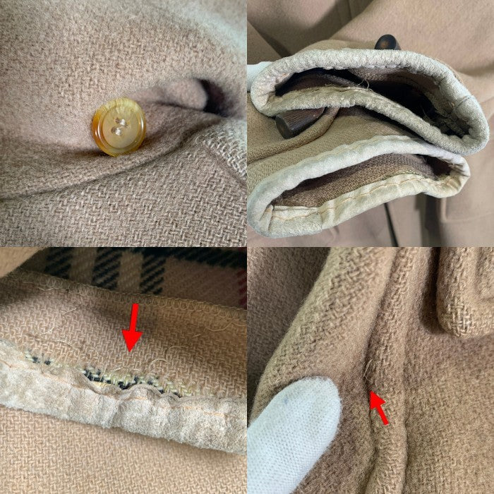 Burberry's バーバリー ウール ダッフルコート ベージュ イングランド製 裏ノバチェック Size L 相当 福生店