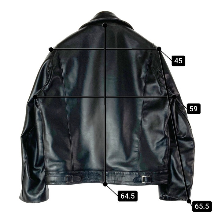 Lewis Leathers ルイスレザー 441T CYCLONE サイクロン タイトフィット ホースハイド ダブル ライダースジャケット ブラック size44 瑞穂店