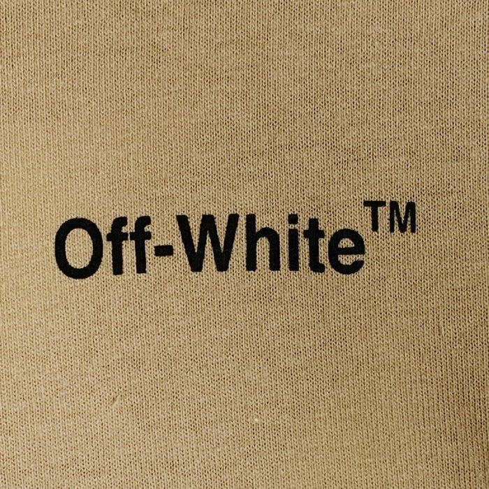 OFF-WHITE オフホワイト CARAVAGGIO ARROW カラヴァッジオ アロー プリント ロングスリーブTシャツ ダークサンド OMAB064S22JER004 Size L 福生店
