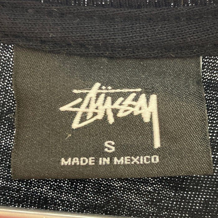 STUSSY ステューシー ロゴ 両面プリント Tシャツ ブラック sizeS 瑞穂店