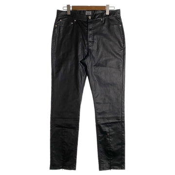 WANNA ワナ ECO LEATHER “CULT TRUE” FRONT FLARED PANTS エコレザー フロント フレアドパンツ ブラック Size 1 福生店