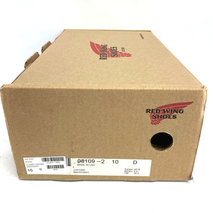 RED WING レッドウィング 8109 Work Oxford ワークオックスフォード ブーツ ブラウン sizeUS10 瑞穂店